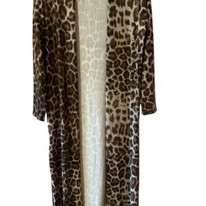 Leopard Print Long duster